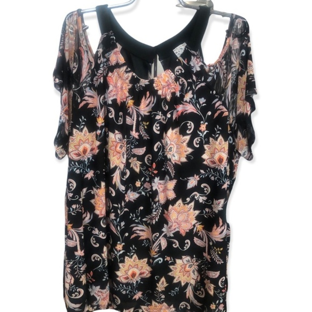 ⚫️ Floral boho top plus size new​​